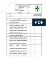 Daftar Tilik PENANGANAN DAN PEMBUANGAN LIMBAH BERBAHAYA MONITORING