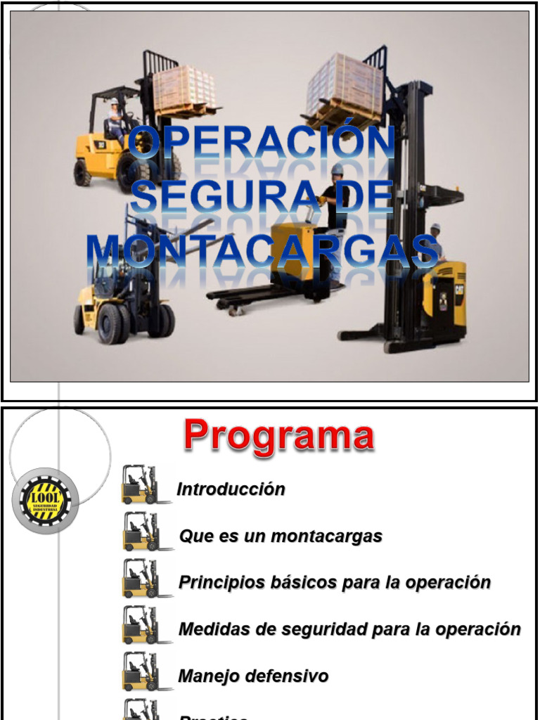 Seguridad en la Operación de Montacargas | PDF | Máquina elevadora ...