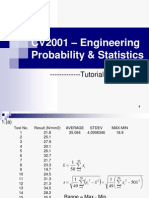 CV2001 - Engineering Probability & Statistics: - Tutorial 1