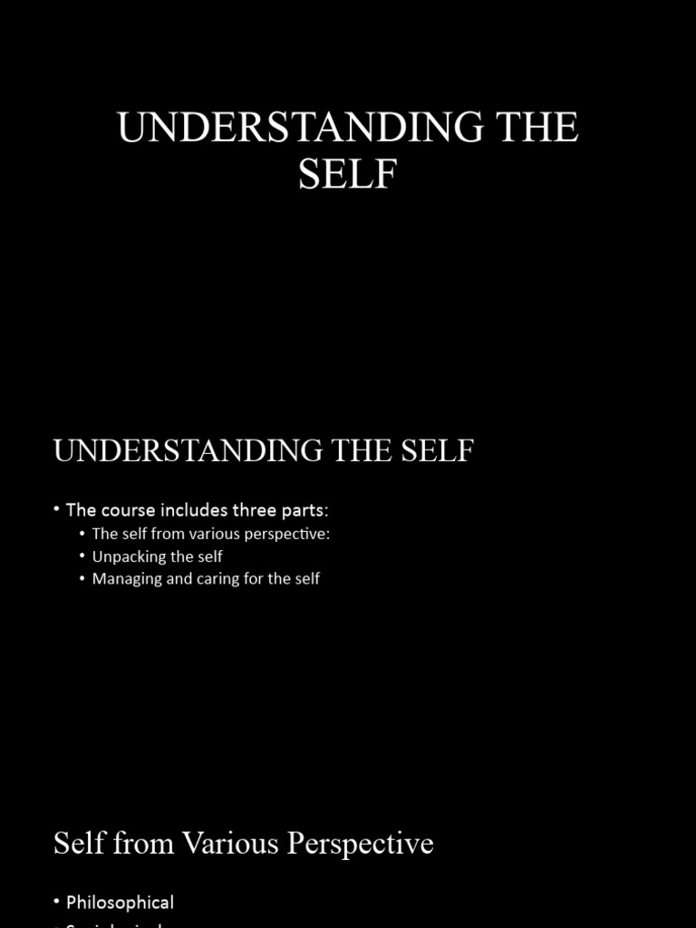 Understanding the self 1 pdf