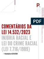 LEI 14.532-2023, Equipara Injuria Racial Ao Racismo