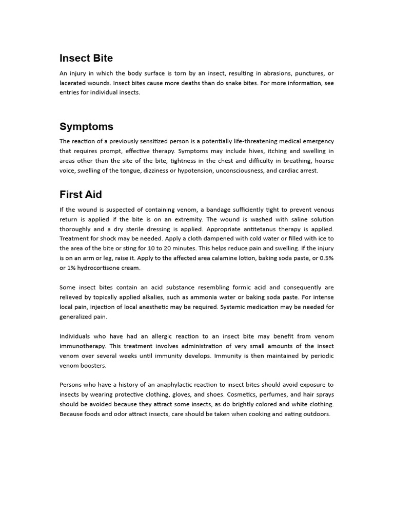 Insect Bite PDF
