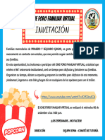 1° y 2° Cine Foro - Invitación