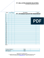 Time Sheet PT. HYUNDAI