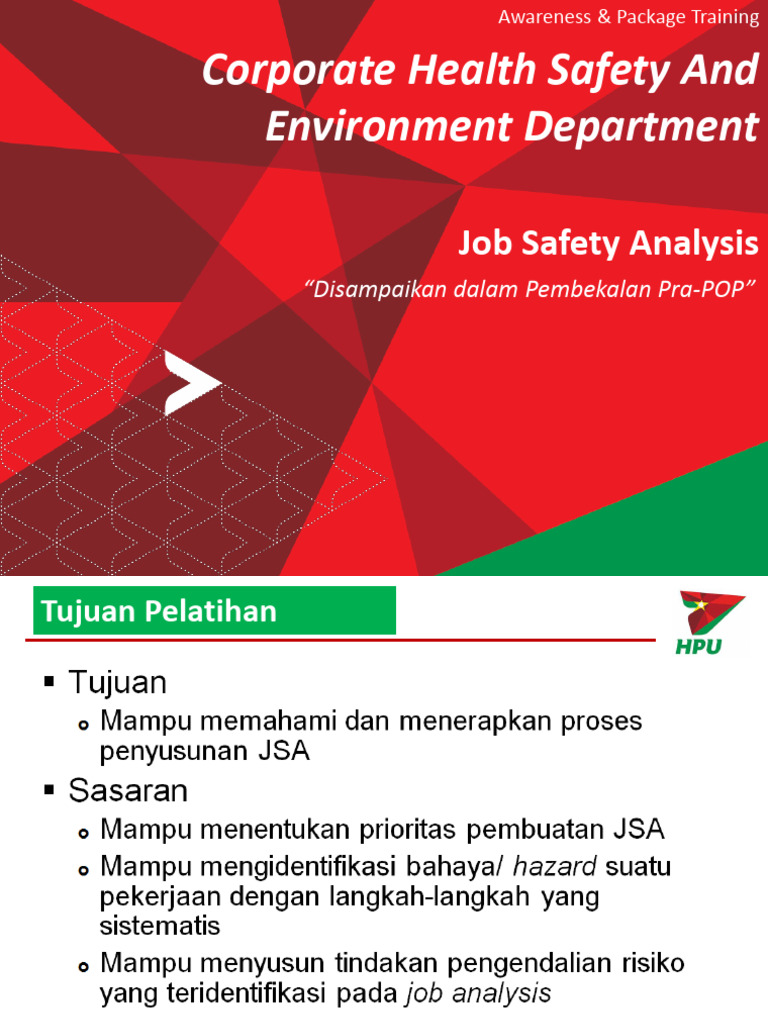 Pelatihan JSA untuk Keselamatan Kerja | PDF | Komputer