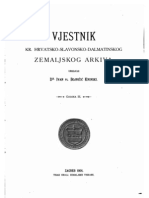 Ivan Bojnicic Ninski - Vjestnik Kr. Hrvatsko-Slavonsko-Dalmatinskog Zemaljskog Arkiva - Godina III