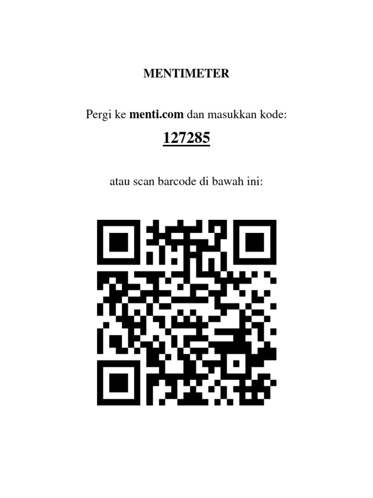 Barcode mentimeter pdf