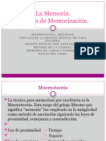 Tecnicas y Metodos de Memorizacion