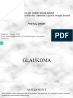 Hubungan Glaukoma, uveitis, dan kekeruhan capsular.AYU
