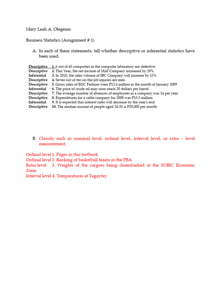 Business Statistics Assignment Analysis | PDF | Statistics | Economies