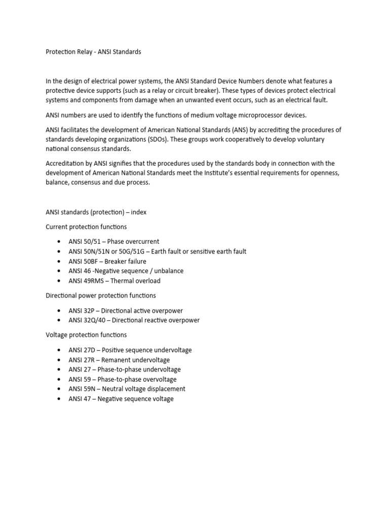 Protection Relay PDF
