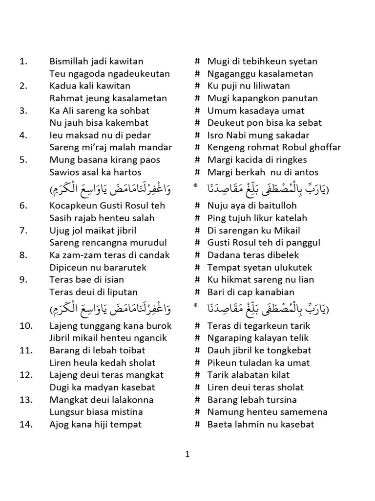 Nadhom 1 | PDF