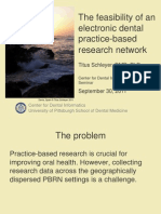 The feasibility of an electronic dental practice-based research network