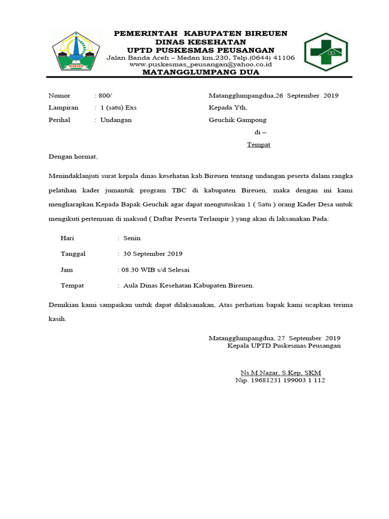 Contoh Undangan | PDF