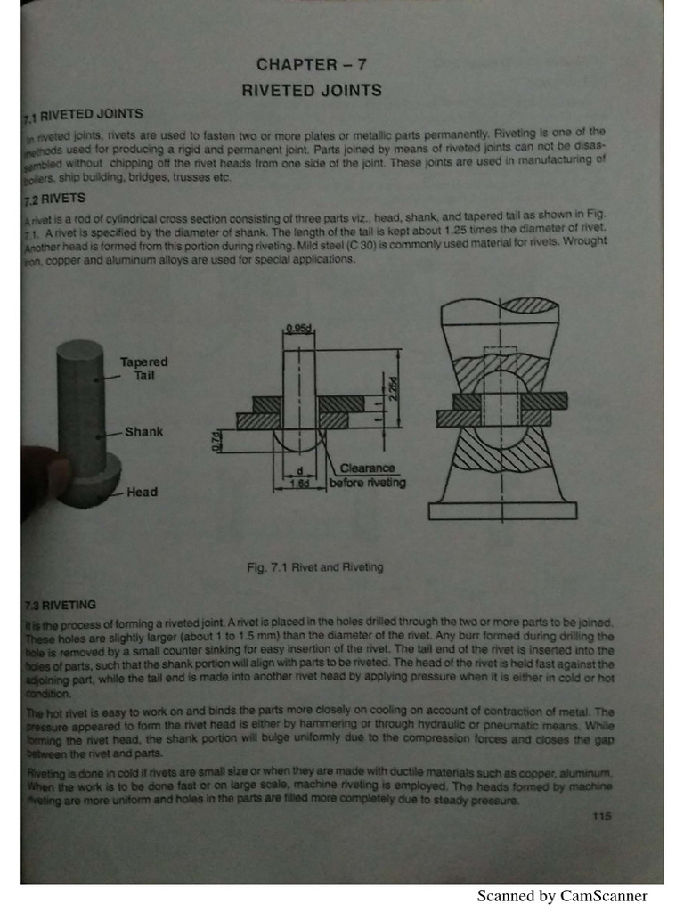Riveted Joint Notes PDF