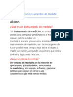 Sistema e Instrumentos de Medida