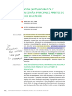 Bolívar y Domingo (2018) La Investigación Biográfica y Narrativa