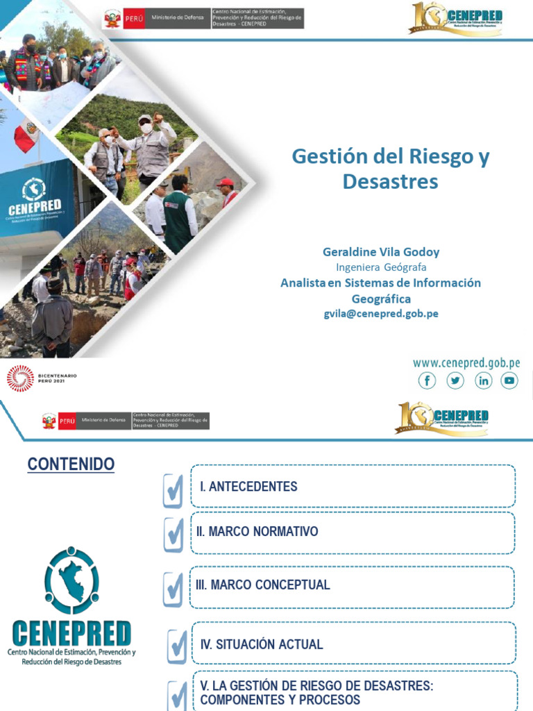 Introduccion A La Gestion Del Riesgo de Desastres | PDF | Riesgo ...