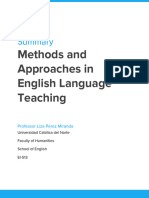 Methods and Approaches Summary