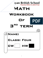 Workbook 3 (Math 4 H.W)