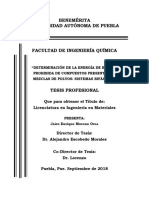 Benemérita Universidad Autónoma de Puebla: Que para Obtener El Título De: Licenciatura en Ingeniería en Materiales