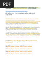 Iit Jee Advance Sample Papers