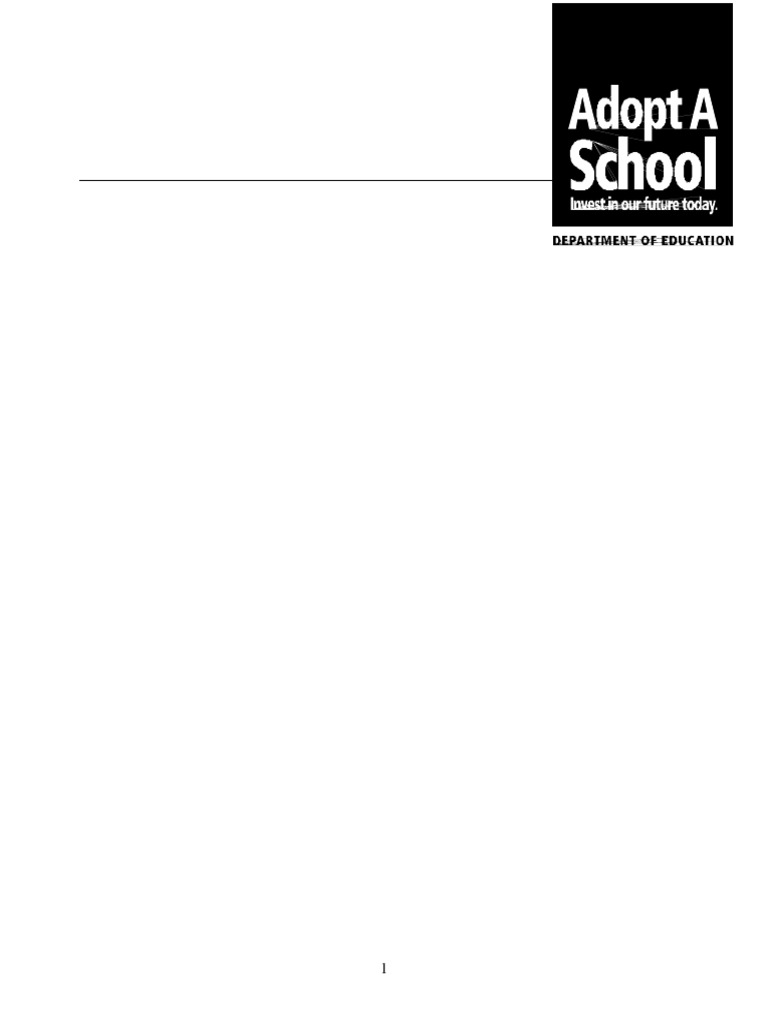 Example Of Adopt A School Program