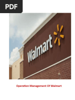 Operation Management of Walmart