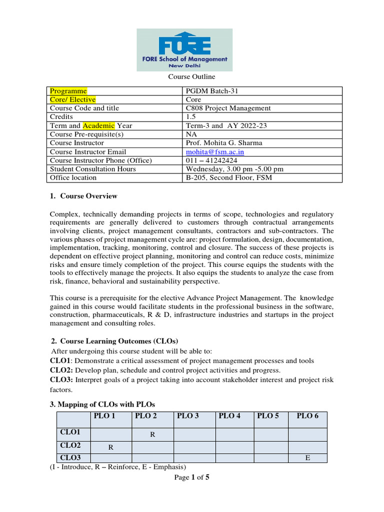 Project Management | PDF | Project Management | Cognition