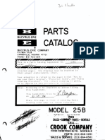 Bucyrus Erie 25b Parts Revised Book 139e