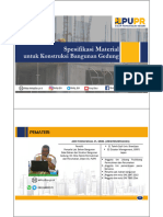 Materi Bimtek #1 - Spesifikasi Material Untuk Konstruksi BG