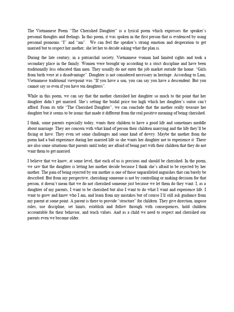 The Vietnamese Poem PDF Social Psychology Behavioural Sciences