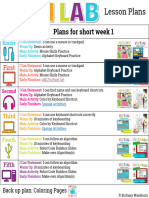 Short Week Tech Lesson Plans PDF