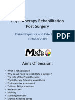 Rehabilitation Post Surgery