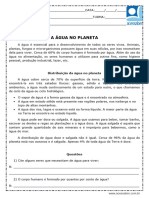 Atividade de Ciencias A Agua No Planeta 5 Ano