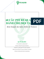 60 Câu PTE Read Aloud Dành Cho Mọi Target