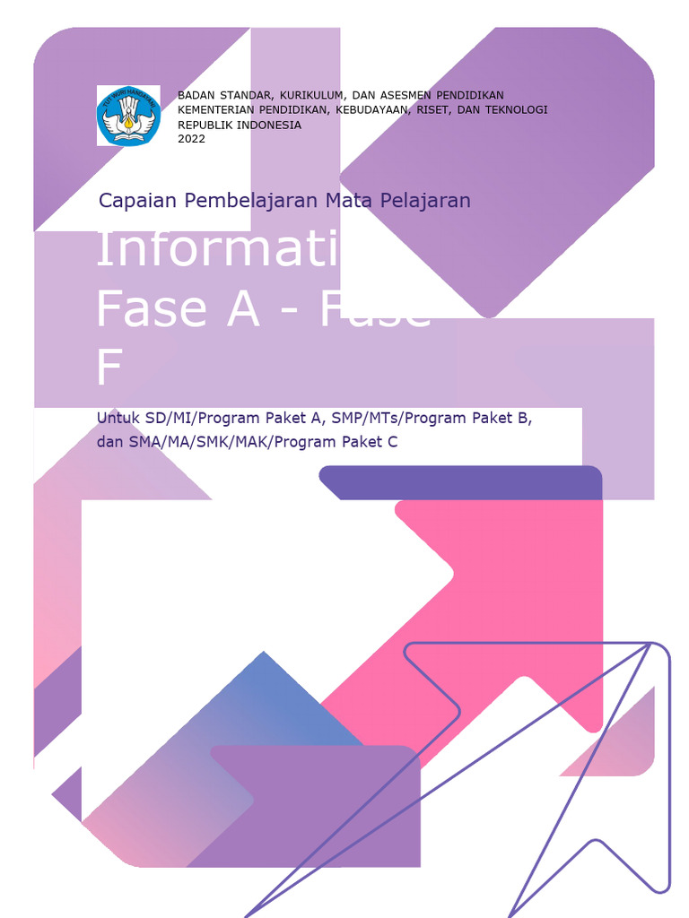 Capaian Pembelajaran Informatika Fase E | PDF