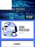 Module 3 - Word Processor - Group 3