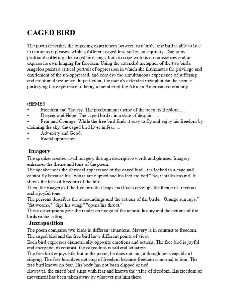 Caged Bird PDF