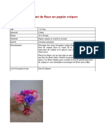 Bouquet Fleur Papier Crepon 74