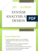 CMP 351 Updated System Analysis$Design - 3 UNITS-1