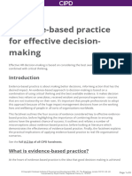 CIPD Evidence Based Practice Factsheet