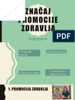 Značaj Promocije Zdravlja