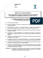 Directive n°02.2023.CM - UEMOA - Portant Dématérialisation Des Procédures Et Des Formalités Douanières