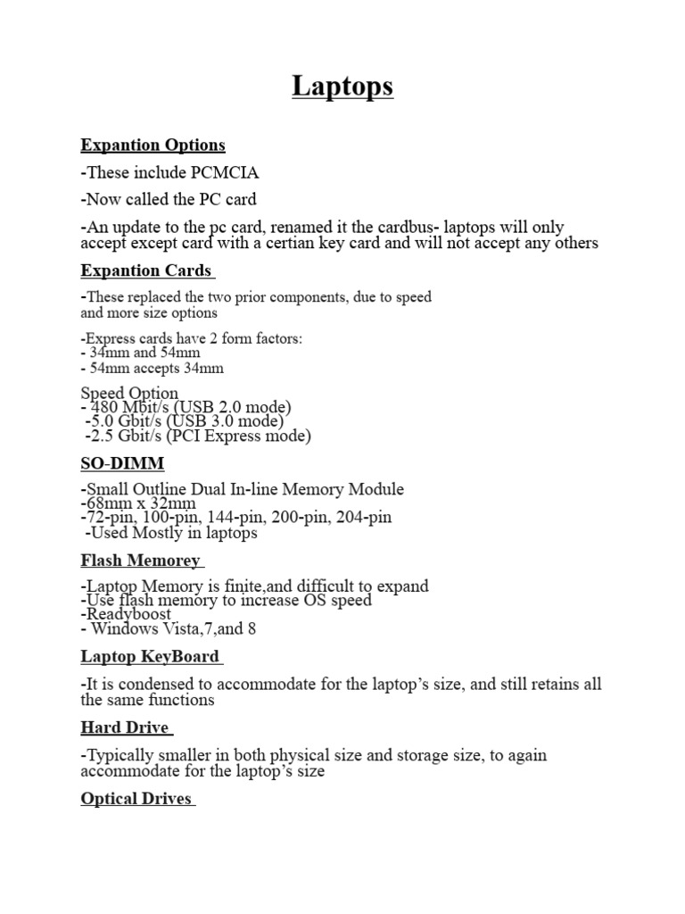 Laptops | PDF