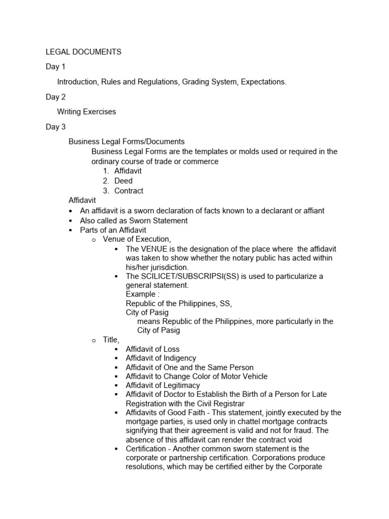 Legal documents 2023 pdf
