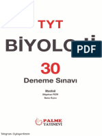 Palme - TYT Biyoloji - 30'lu Deneme