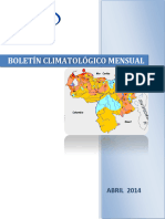 Boletin Climatologico Abril 2014
