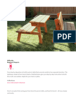 Picnic Table That Converts To Benches