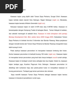 Profile Kawasan Kajian Pdf